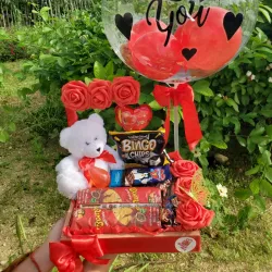 Cajita personalizada (color y peluche varía)