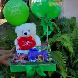 Cajita personalizada 💚💚💚(peluche varía)