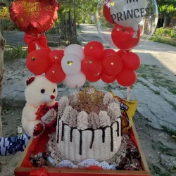 Cajita personalizada (peluche,pastel y color varía)