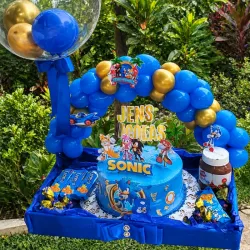 Cesta grande personalizada de SONIC💙