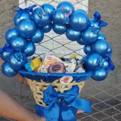 Cesta llena de confituras stitch🤩