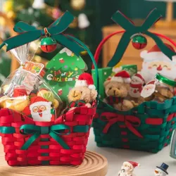 Cestas navideñas llenas de chocolate y dulces😍