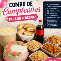 Combo de cumpleaños para 50 personas🎂