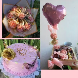 Combo de regalo😍(pastel,ramo de dinero y cajita personalizada)
