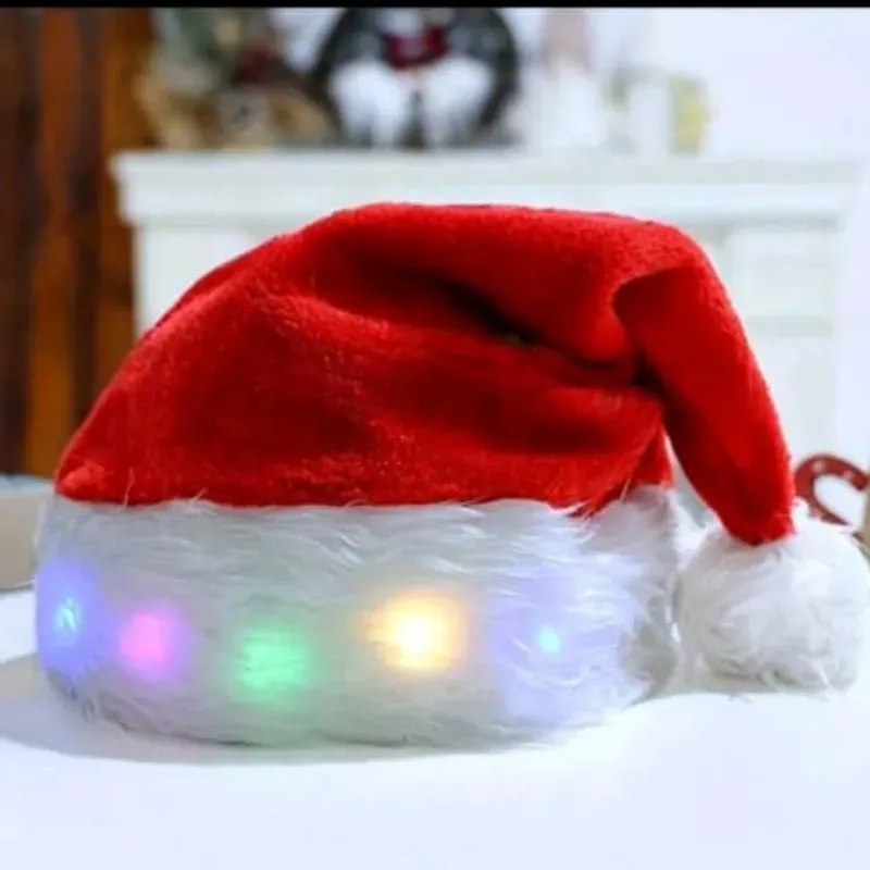 Gorro navideño con luces