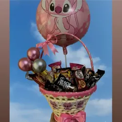 Hermosa cesta de confituras decorada 💗💗