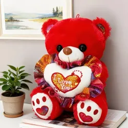 Hermoso peluche osito rojo❤️❤️❤️