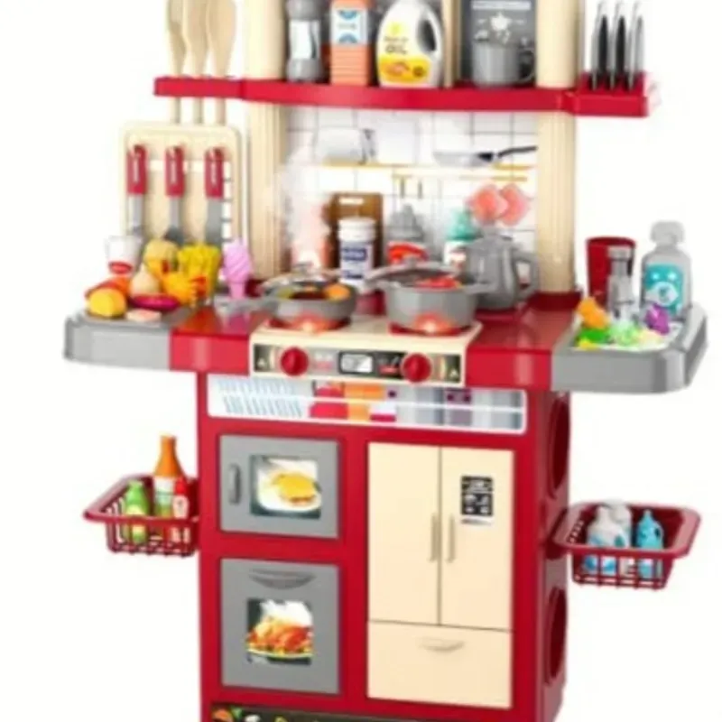 Juego de cocina con luces y sonido(juguetes de comida,horno,fregadero y frío)