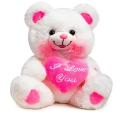 Oso hermoso grande rosa y blanco