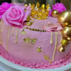Pastel cubierto merengue 