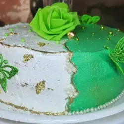 Pastel cubierto merengue 