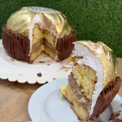 Pastel forma de bombón ferrero😍