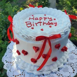 Pastel gigante❤️😍con lacitos