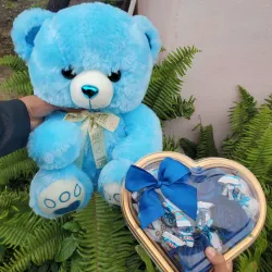 Peluche hermoso y caja de bombones 💙💙💙