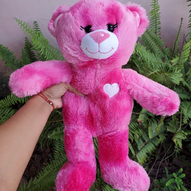 Peluche oso rosa fucsia