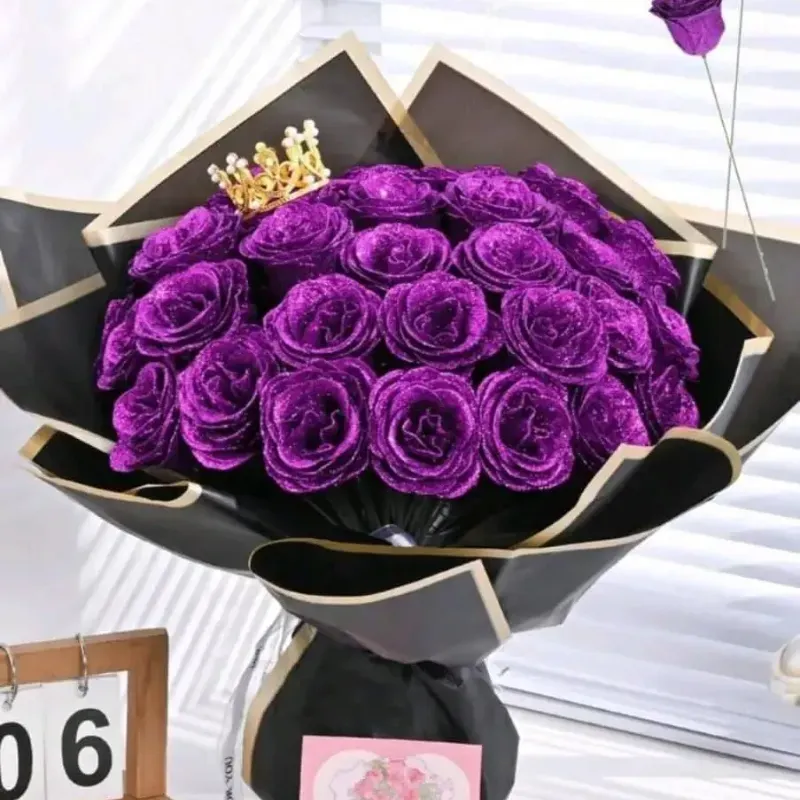 Ramos Rosas eternas moradas
