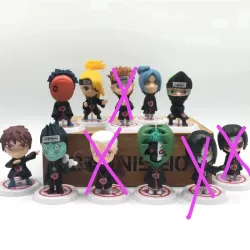 Set de 11 figuras de Akatsuki de Naruto