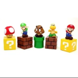 Set de 5 figuras de Mario 