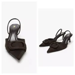 Tacones Zara marrón 