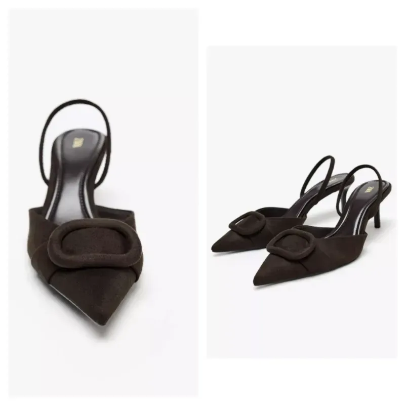 Tacones Zara marrón 