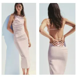 Vestido Zara tiras espalda 