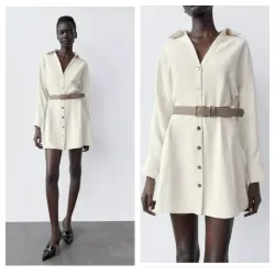 Vestido Zara con cinturón 