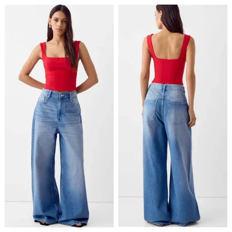 Jean Bershka wide leg