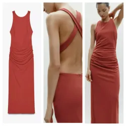 Vestido Zara espalda descubierta 