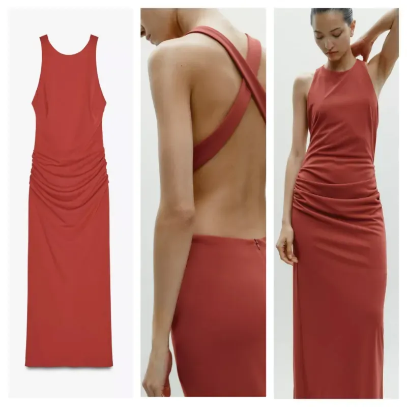 Vestido Zara espalda descubierta 