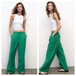 Pantalón Zara verde