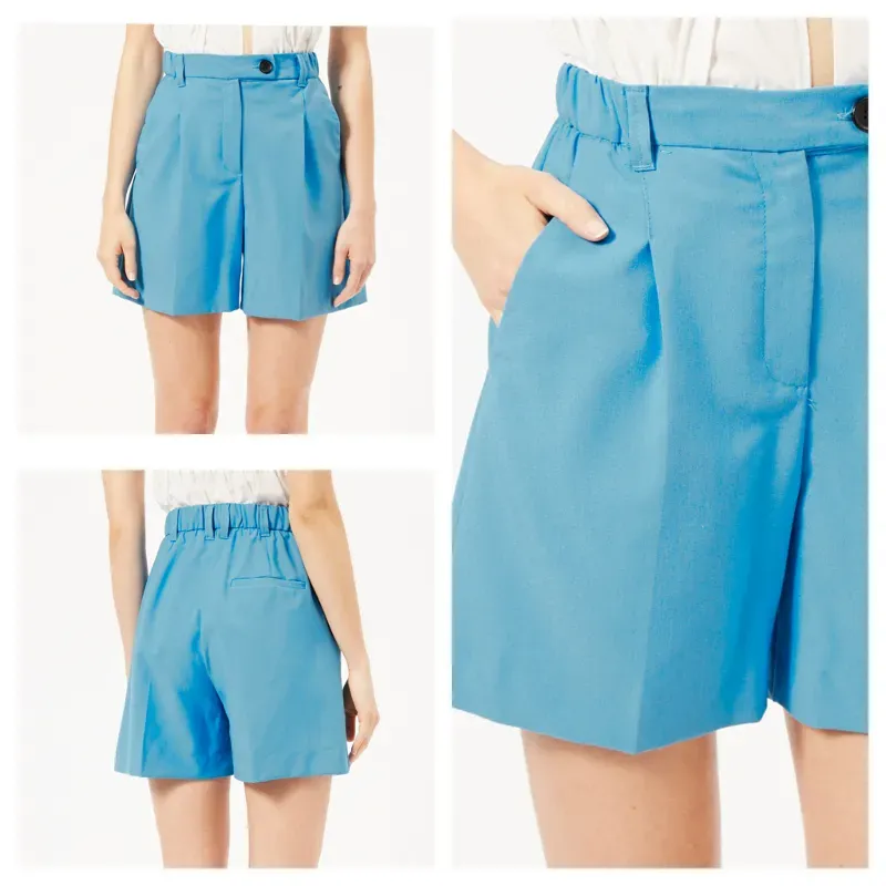 Short Bershka azul formal 