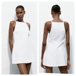 Vestido Zara blanco 