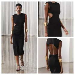 Vestido Zara negro