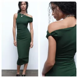 Vestido Zara verde