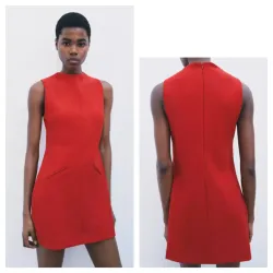 Vestido Zara rojo corto