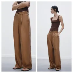 Pantalón Zara marrón 