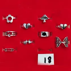 1️⃣8️⃣ Anillos frikis y góticos talla 18