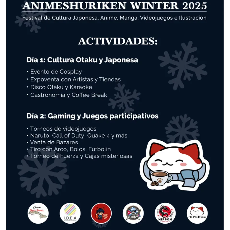 🎌☃️ Animeshuriken Winter 2025 en el Palacio de Computación