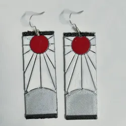 🈯 Aretes de Tanjiro (Kimetsu no Yaiba)