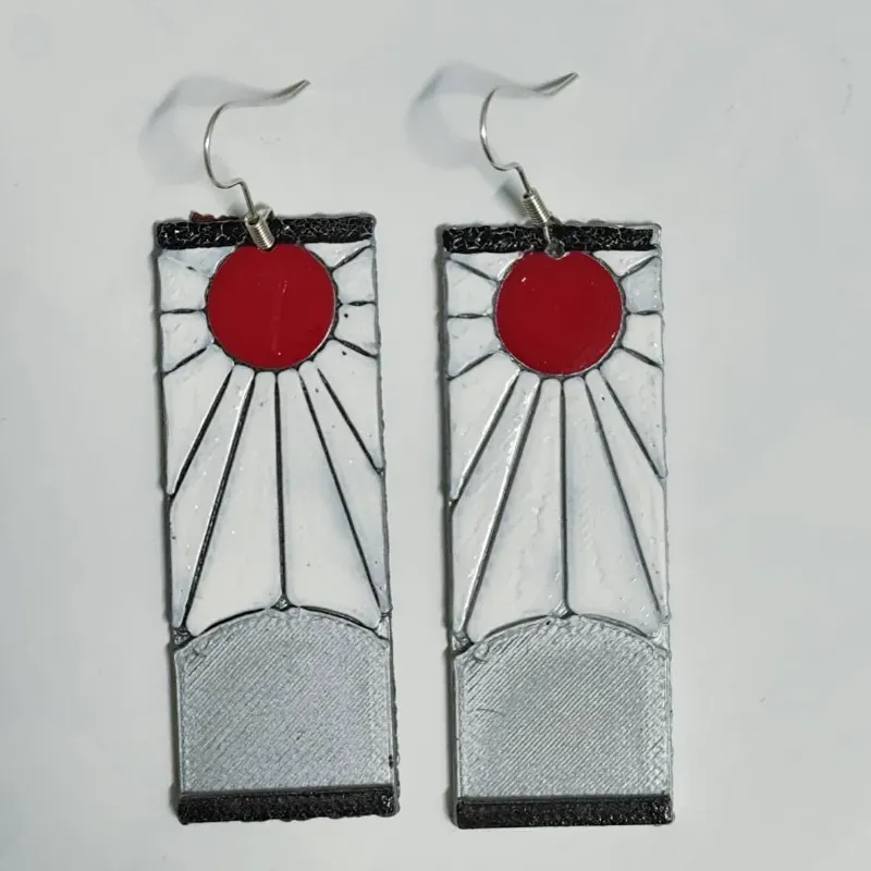 🈯 Aretes de Tanjiro (Kimetsu no Yaiba)