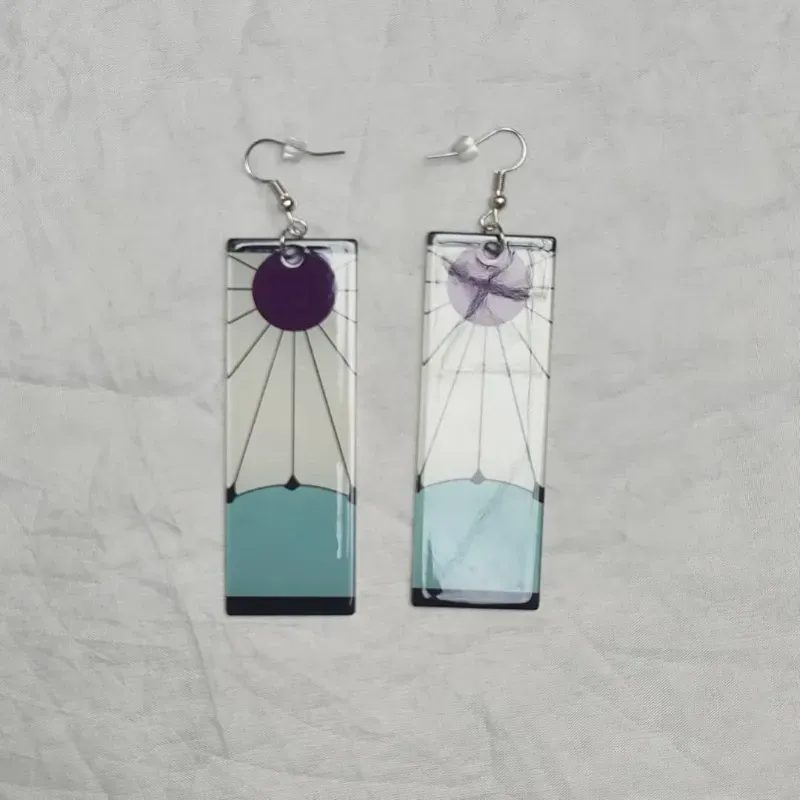 🍃 Aretes de Tanjiro (Kimetsu no Yaiba)