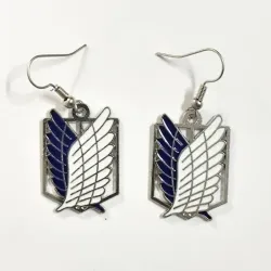 🛡️ Aretes emblema Shingeki no Kyojin/ Attack on Titan 
