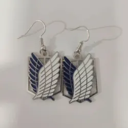 🛡️ Aretes emblema Shingeki no Kyojin/ Attack on Titan 