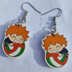 🏀 Aretes Hinata (Haikyuu)