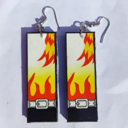🔥 Aretes Rengoku (Kimetsu no Yaiba)