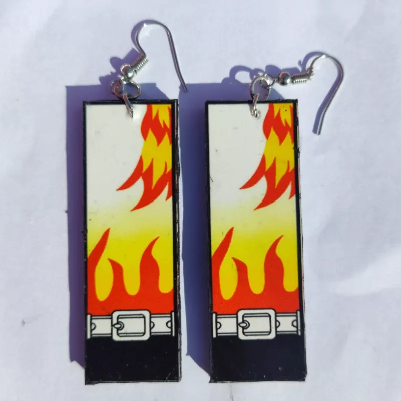🔥 Aretes Rengoku (Kimetsu no Yaiba)
