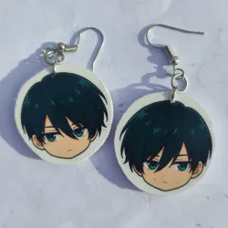 😒 Aretes Rin (Blue Lock)