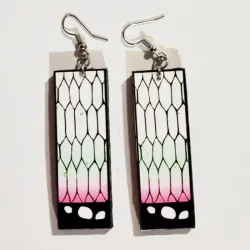 🦋 Aretes Shinobu Kocho (Kimetsu no Yaiba)