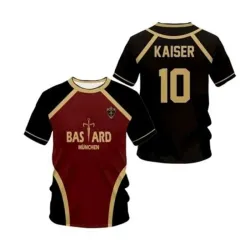 👕⚽ Camiseta deportiva Michael Kaiser/ Bastard München (Blue Lock)