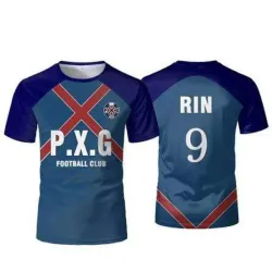 ⚽ Camiseta deportiva Rin Itoshi/ Paris X Gen (Blue Lock)
